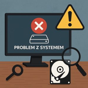 Czyszczenie komputera - błąd systemu - analiza dysku